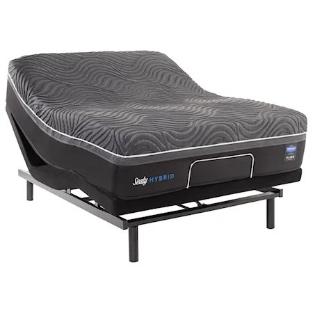 King Ultra Plush Premium Hybrid Mattress and Ease Adjustable Base